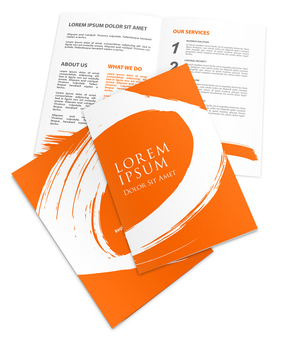 6 x 9 Half Fold Brochure Mockup Template