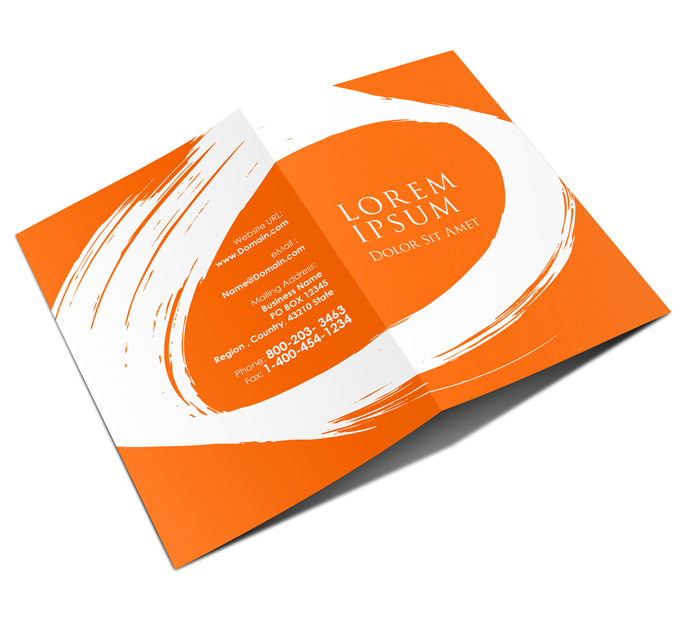 12x9 Half Fold Brochure Mockup Cover Actions Premium