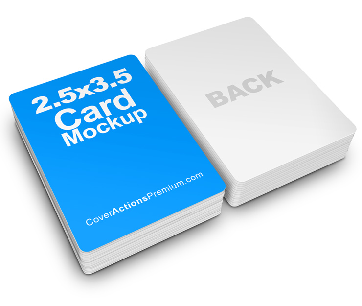 2.5 x 3.5 business card mockup