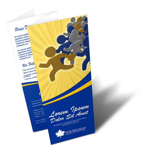 4 Panel Accordion Fold Brochure Mockup Template