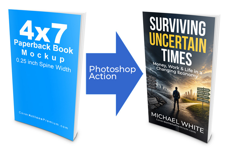 Slim Book Mockup 4x7 paperback