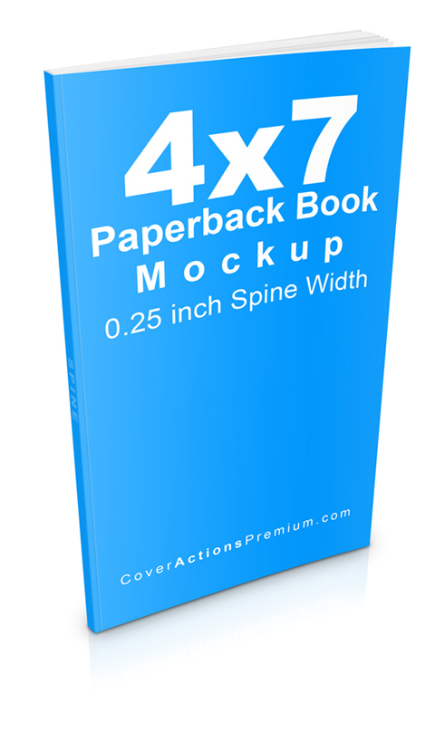 Slim 4x7 Paperback Book Mockup