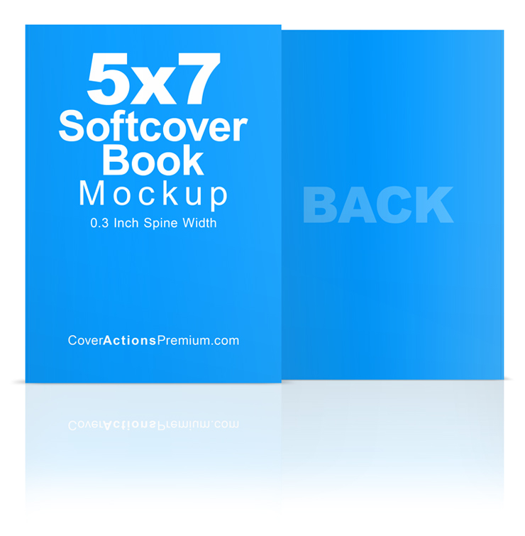 Slim 5x7 Paperback Book Mockup