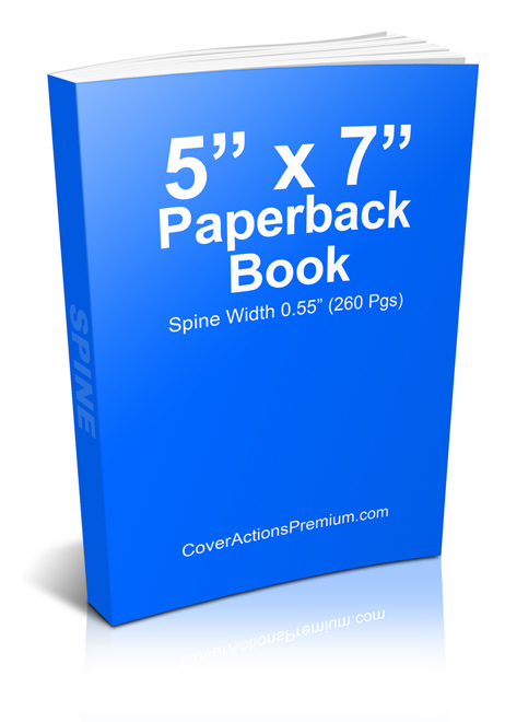 5x7 Paperback Book Mockup Free