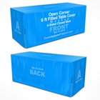 6 ft Open Corner Table Cover 4-Sided Photoshop Action Mockup Set