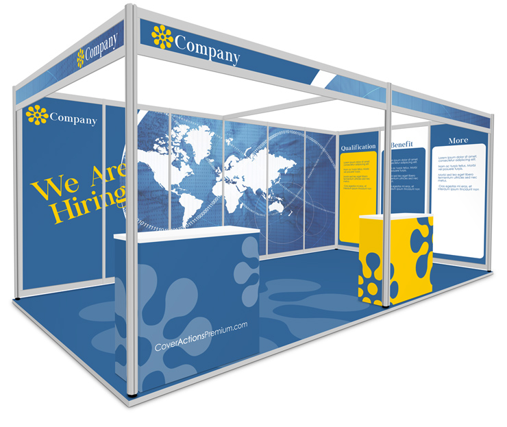 6x3- Shell Scheme Booth Template