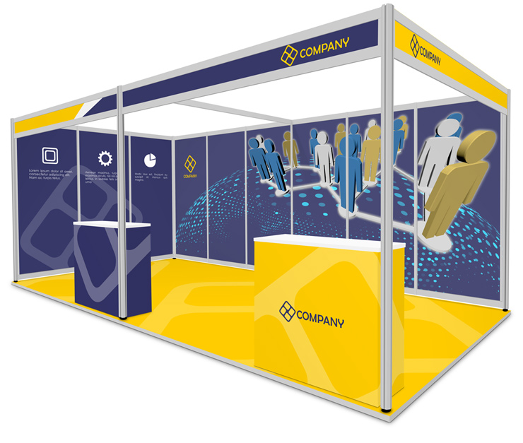 6x3- Shell Scheme Booth Template