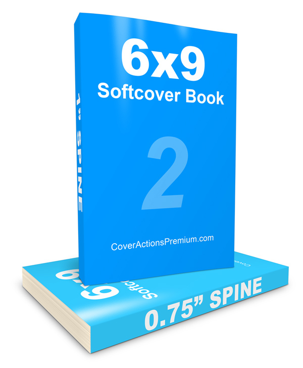 6 x 9 Softcover 2 Book Set Mockup