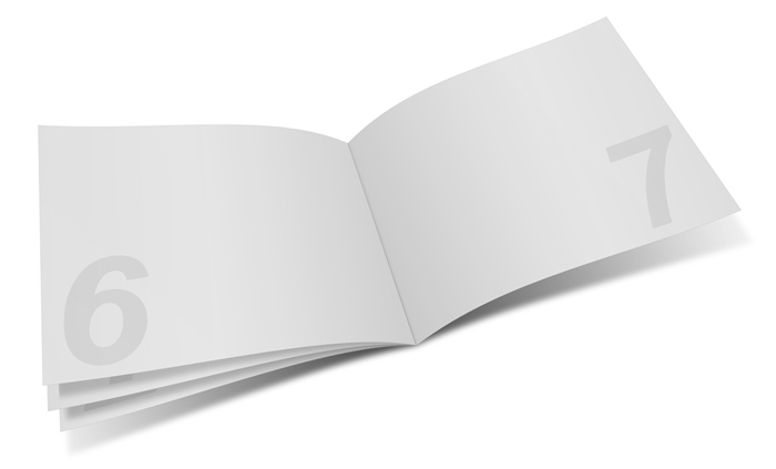 11 x 8.5 Open Brochure Mockup