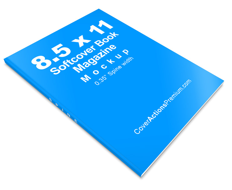 Magazine mockup -8.5x11 softcover book
