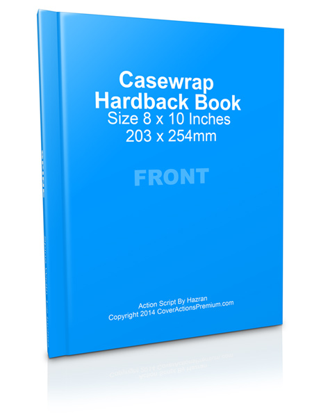 8x10 Hardcover Book Mockup