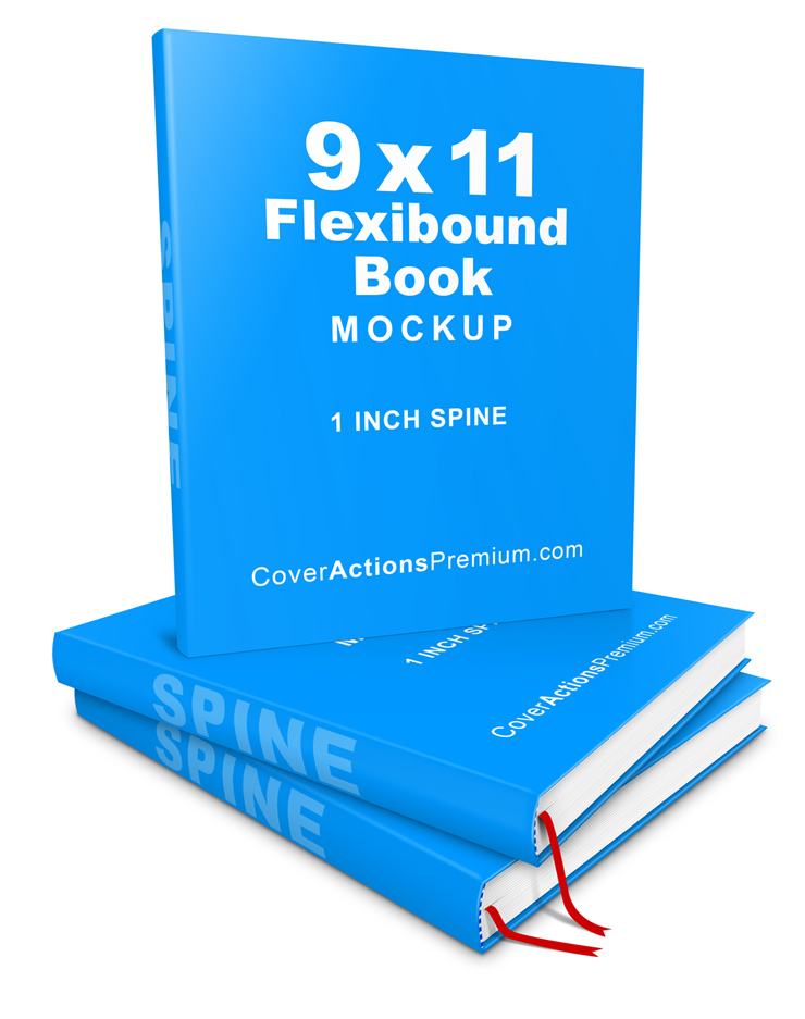 9x11 FlexiBound Book Mockup
