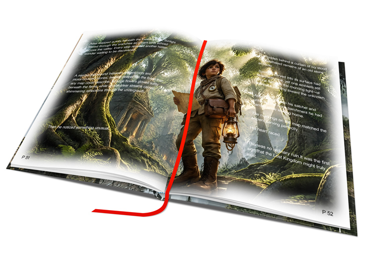 9 x 11 FlexiBound Open Book Mockup