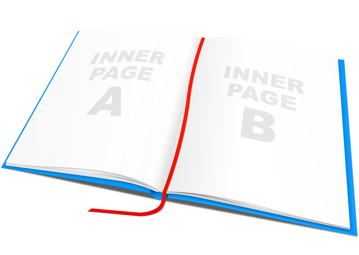 9x11 FlexiBound Open Book Mockup