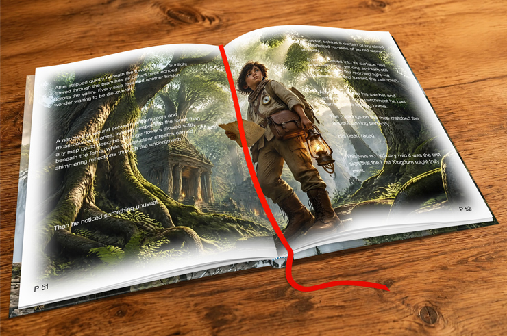 9 x 11 FlexiBound Open Book Mockup