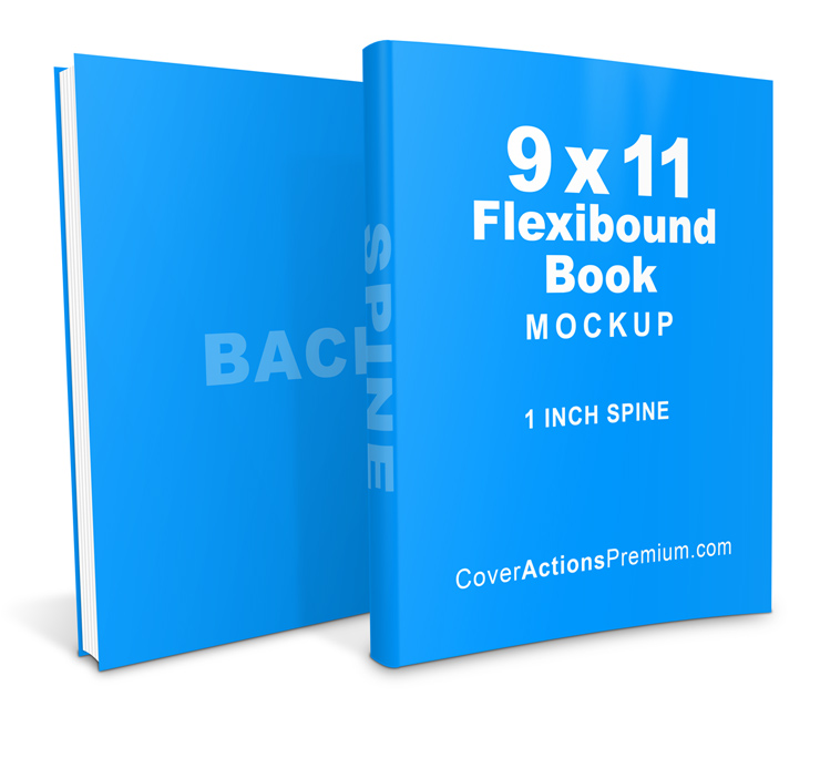 9x11 FlexiBound Book Mockup