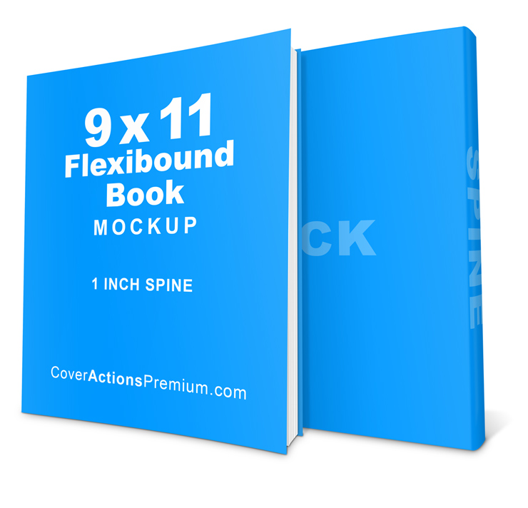 9x11 FlexiBound Book Mockup