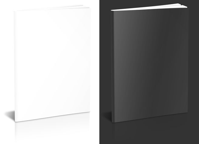 9x12 Book Mockup- Saddle Stitched- standing