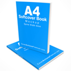 A4 Softcover Book Mockup Set PT.1 - 9mm Spine Width