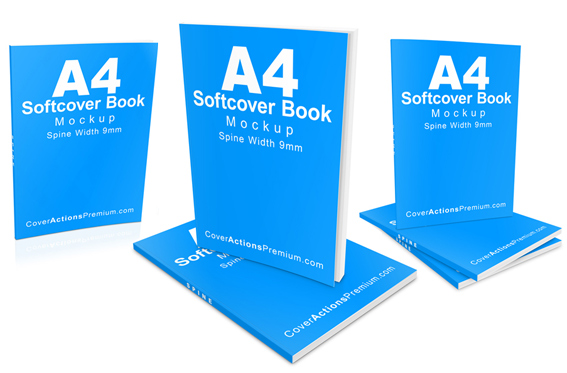 A4 Book Mockup -Softcover