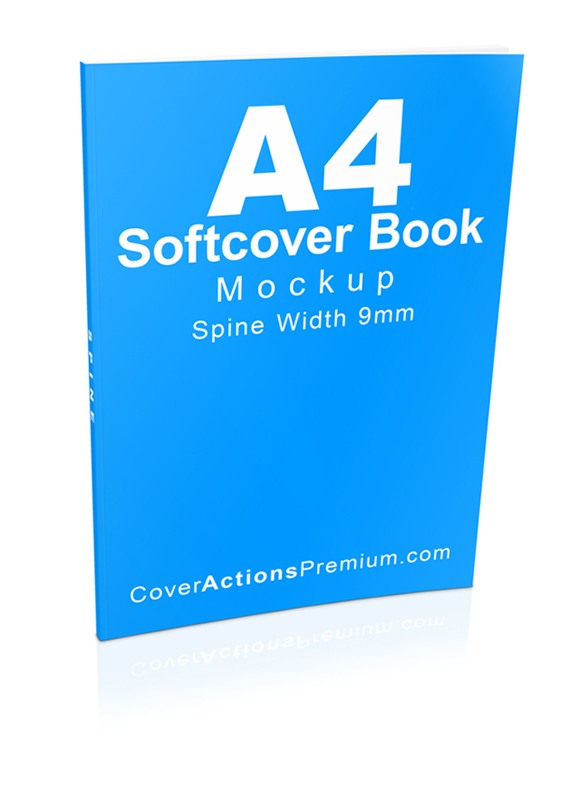 A4 Softcover Book Mockup