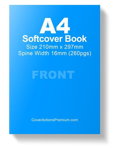 A4 Softcover Book Mockup