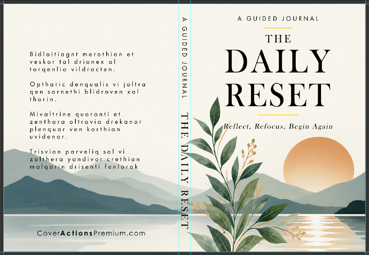 A5 Softcover Book Cover Template