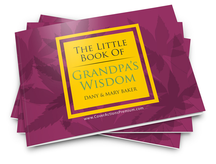 A6 Landscape Paperback Book Mock up Cover Actions