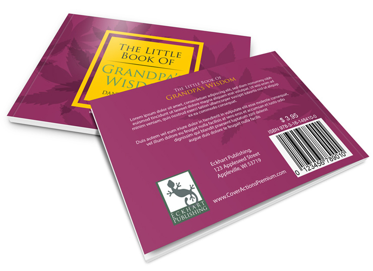 A6 Landscape Softcover Book Mockup Cover Actions