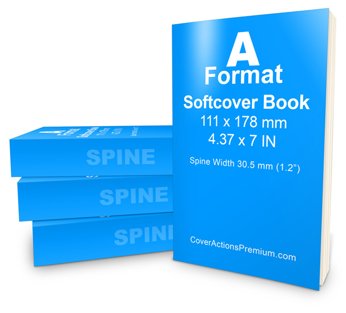 Paperback Book Mockup- 4.37 x 7