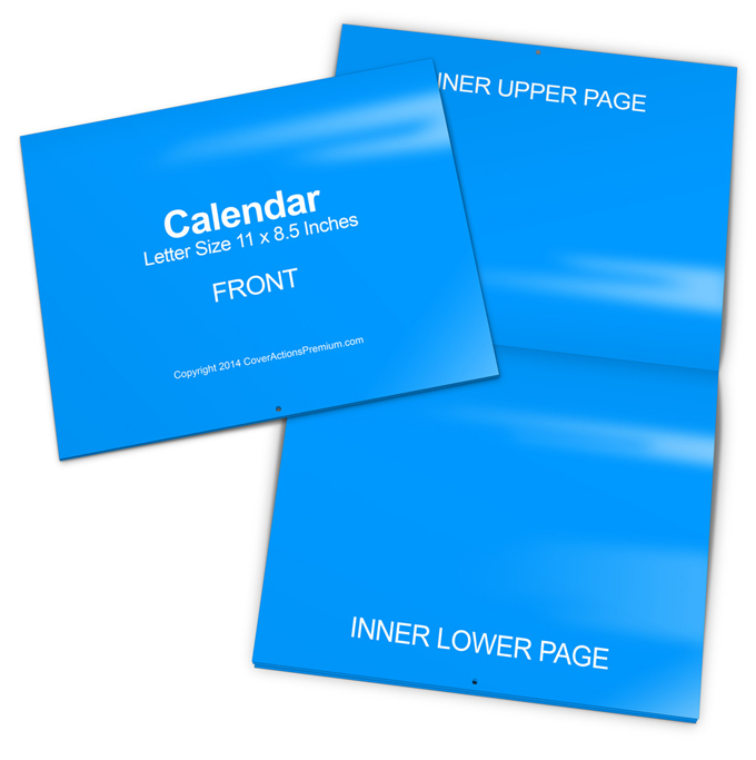Calendar Mockup -8.5 x 11 Landscape