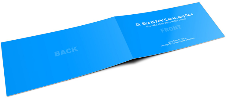 2x DL Horizontal Half Fold Brochure Mockup