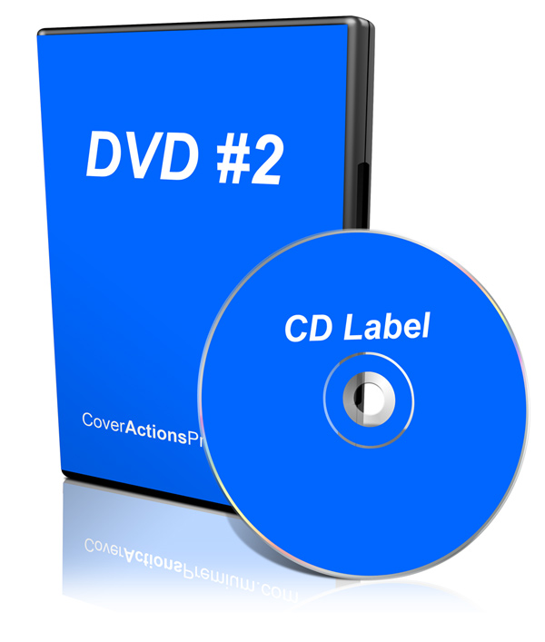 2 DVD cases and CD mockup