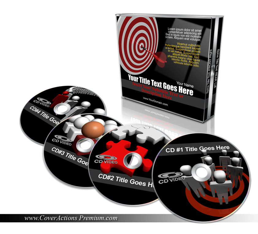 Double CD jewel case cover actions