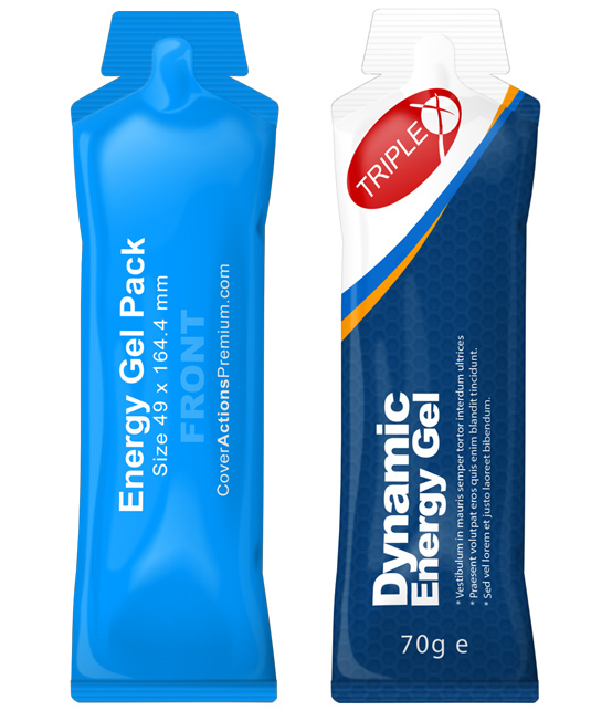 Energy Gel Sachet Mockup