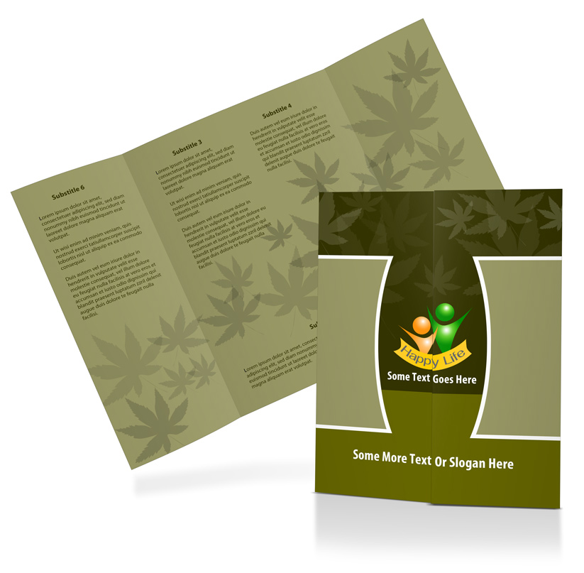 8.5 x 11 Gatefold Brochure PSD Template