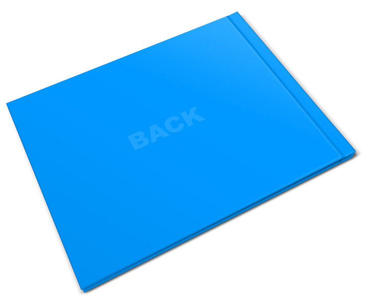 Horizontal Book Mockup - 11 x 8.5 Hardcover