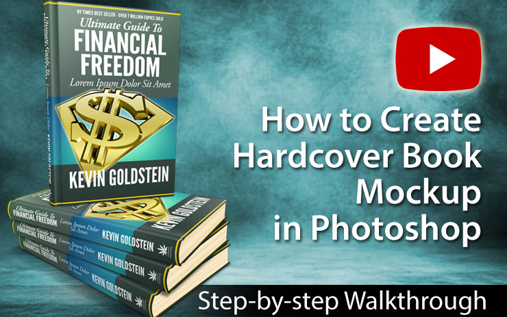 How to create realisctic 3D Hardcover Book Mockup in Photoshop