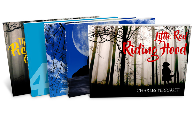 Landscape Book Set Mockup Template -9x7