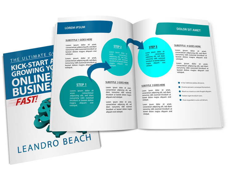 Open book mockup template 8.5x11 -open 150 pages