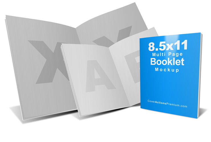 Booklet Mockup- 8.5 x 11
