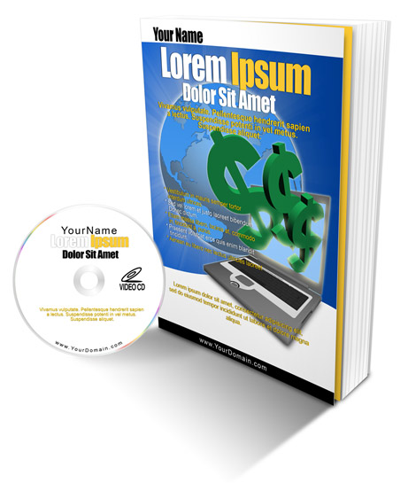 7.5 x 10.5 Softcover Book CD Mockup