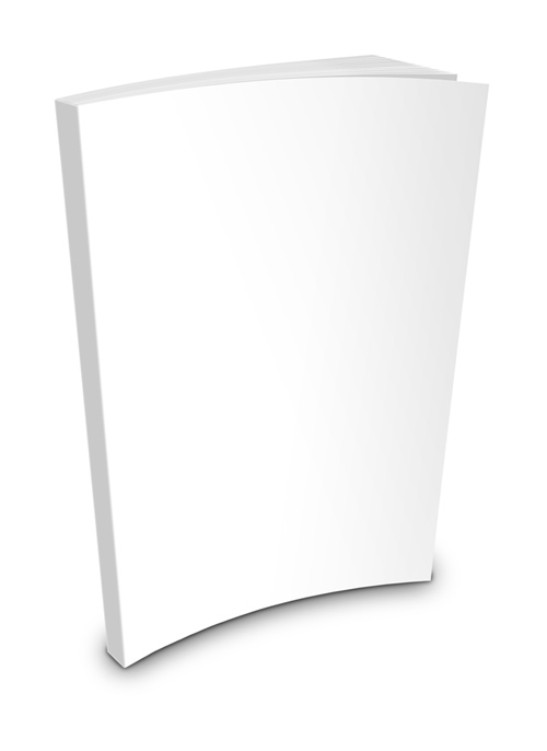 Curvy 6x9 Softcover Paperback Book 0.5 inch spine upright