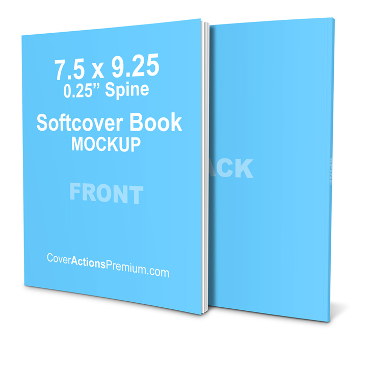 Slim Paperback Book Mockup- 7.5 x 9.25