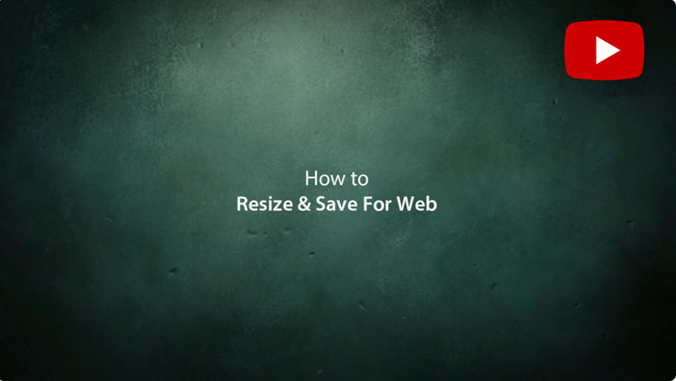 How to resize and save for web Mockup in Photoshop