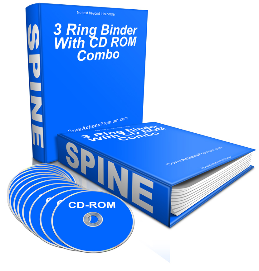 Ring binder CD combo mockup