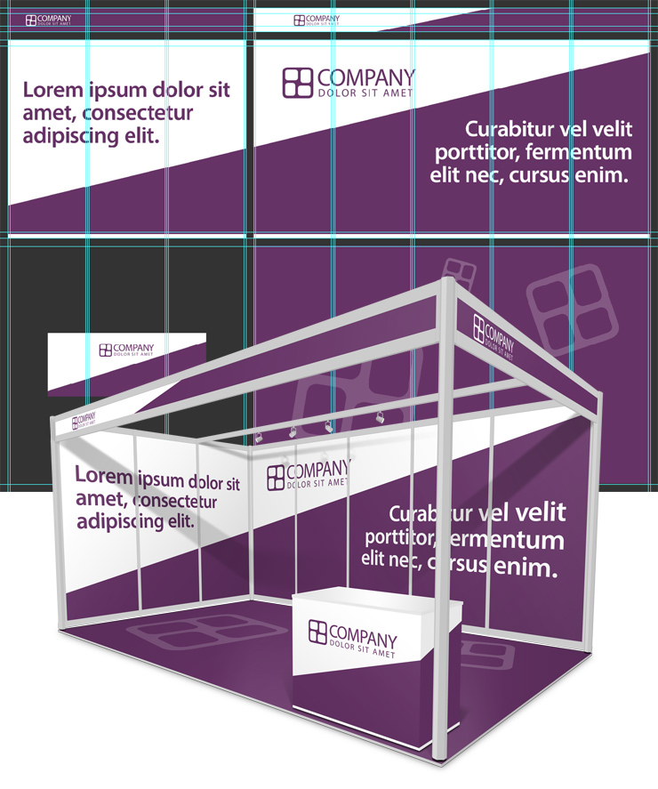Shell Scheme Booth Template 5x3