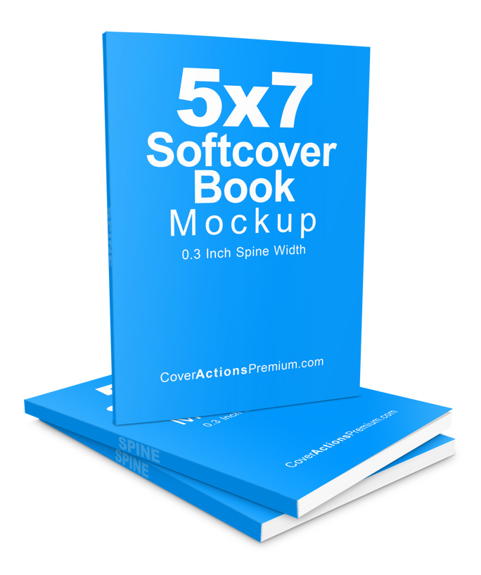 Slim 5x7 Paperback Book Mockup