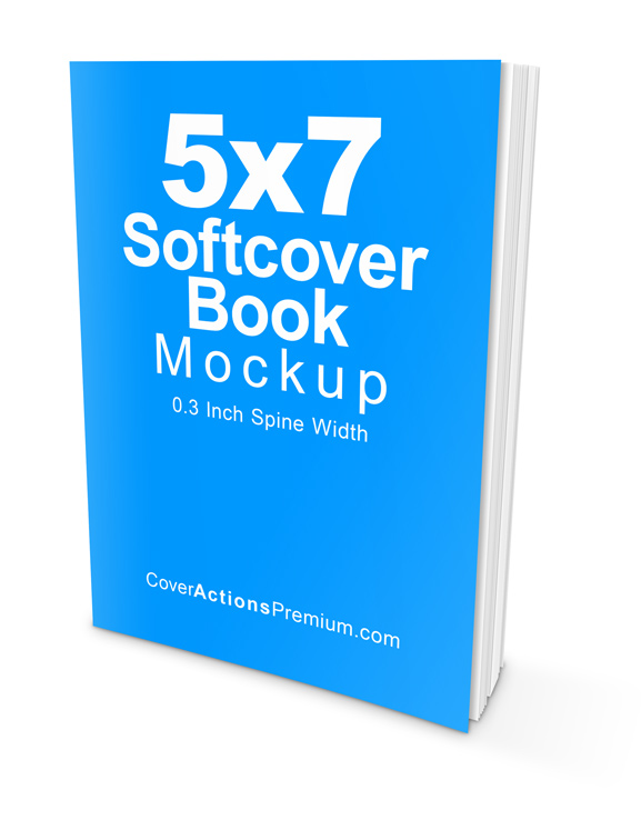 Slim Book Mockup 5x7 paperback