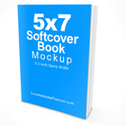 5×7 Paperback Book Mockup Set ( 0.3 IN Spine) – Part 2